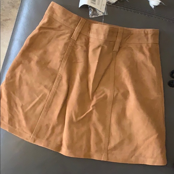 Denim & Supply Camel Suede Skirt - Picture 4 of 4